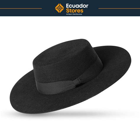 Black Wool Hat 